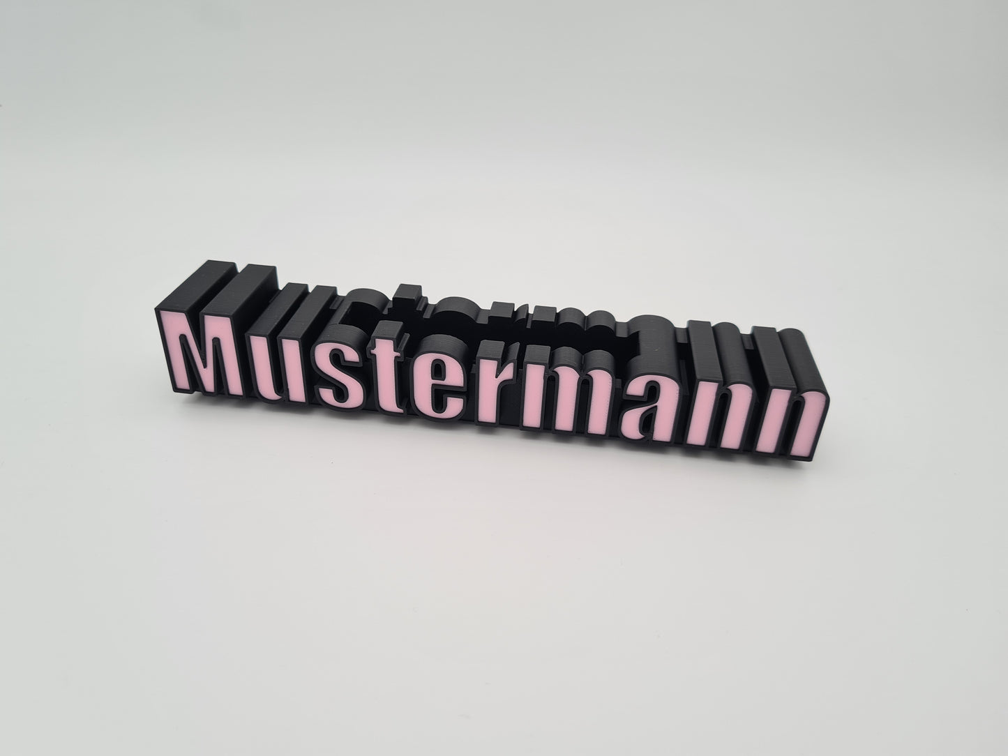 Personalisierter Visitenkarten Halter Schriftzug