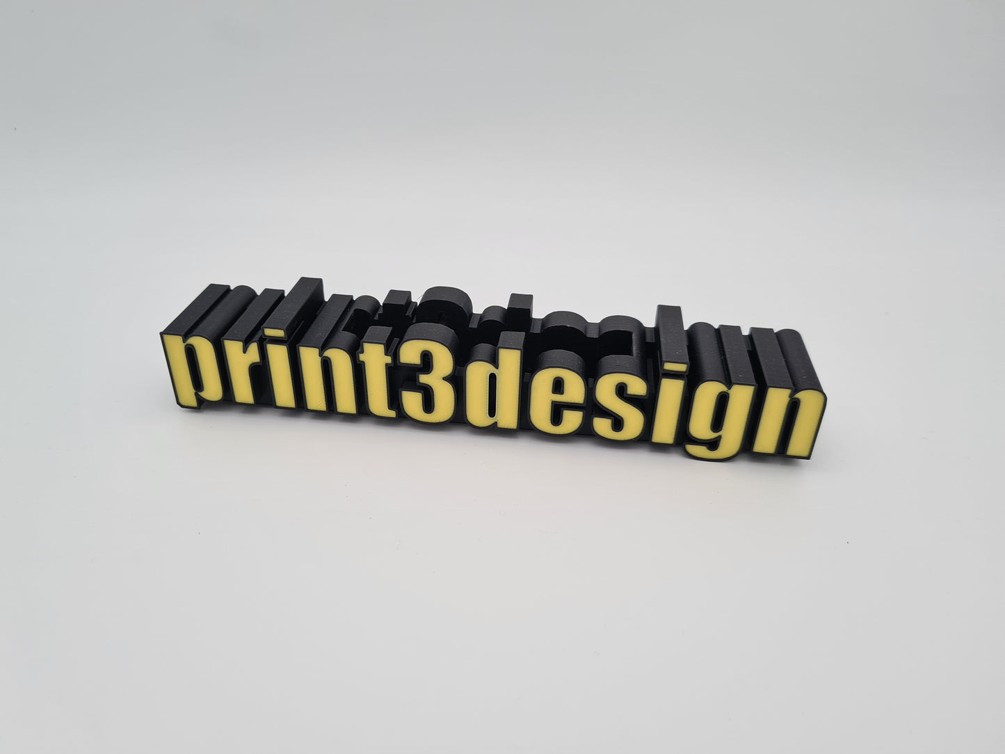 Personalized business card holder lettering