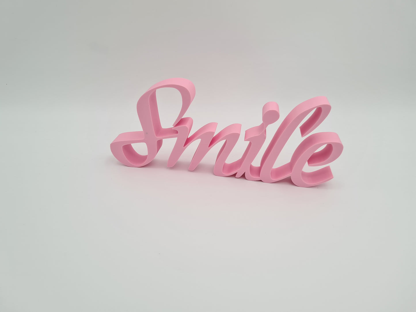 Dekorationsschriftzug Smile