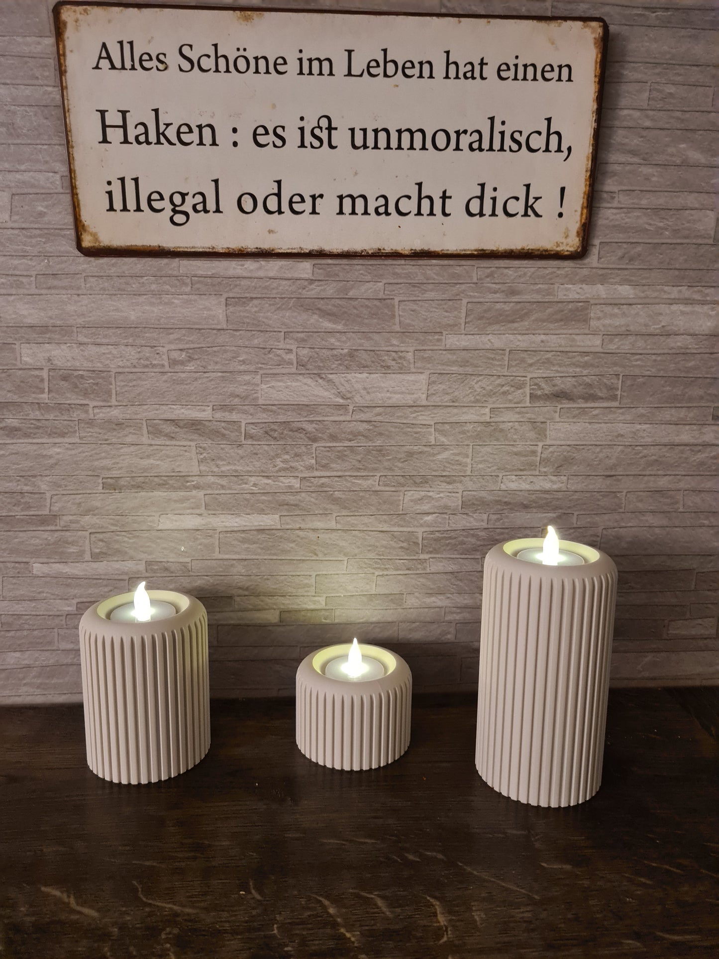 LED Teelicht LED Ribline soft