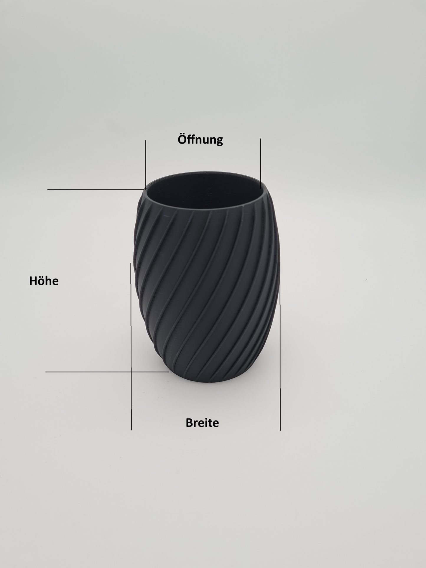 Design Vase "Barrel" 3D Timelessly Elegant