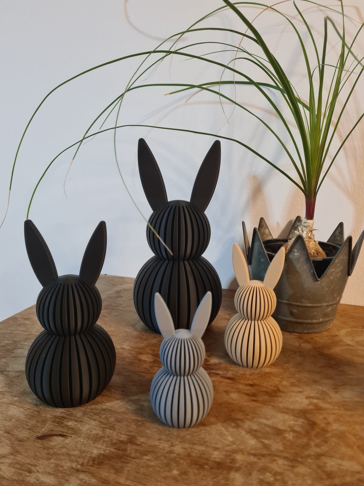 Dekorativer Osterhase 3D gedruckt Zeitlos Modern