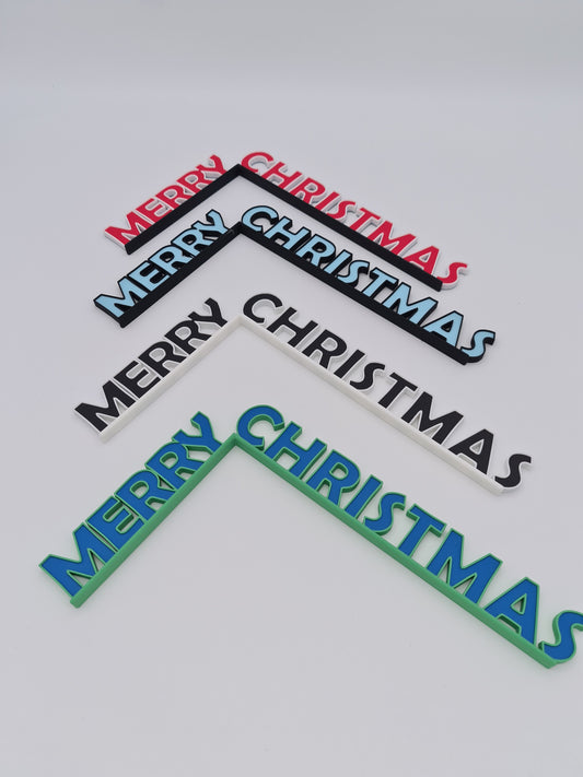Dekorativer Türrahmen-Schriftzug "Merry Christmas"