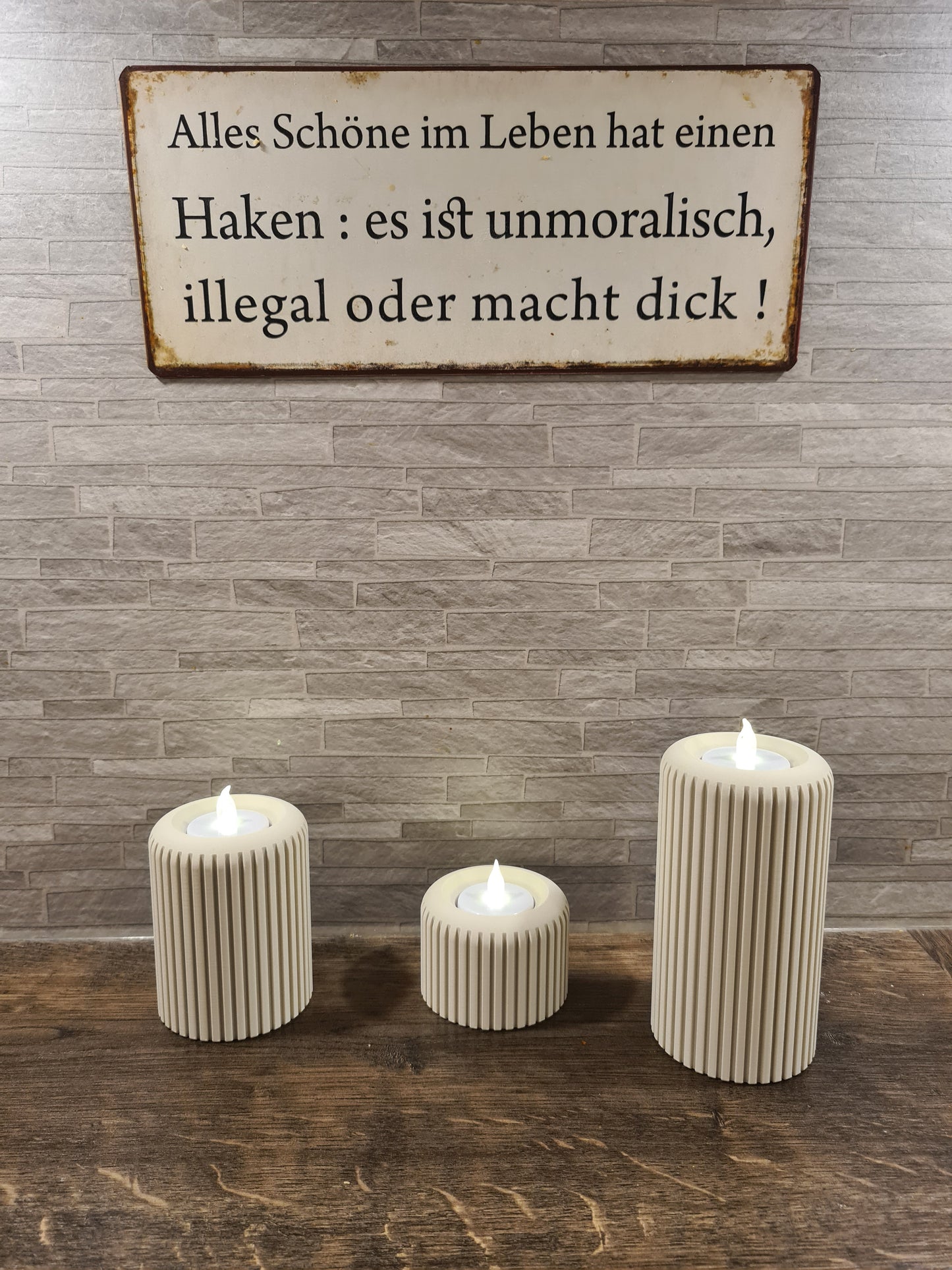 LED Teelicht LED Ribline soft