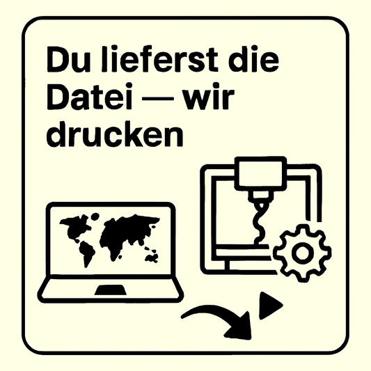 Du lieferst die Datei – wir drucken