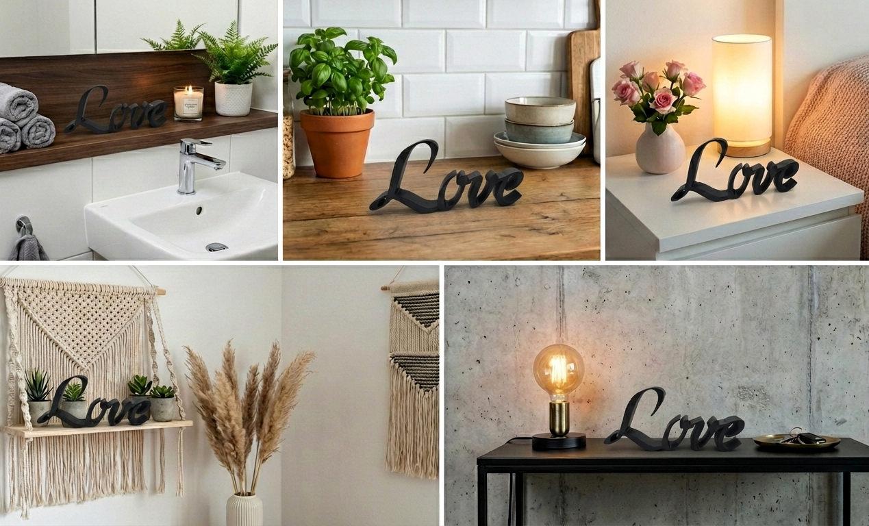 Dekorationsschriftzug Love